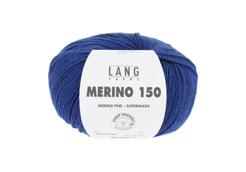 Lang Yarns Lang Yarns Merino 150 - 106 - Blauw