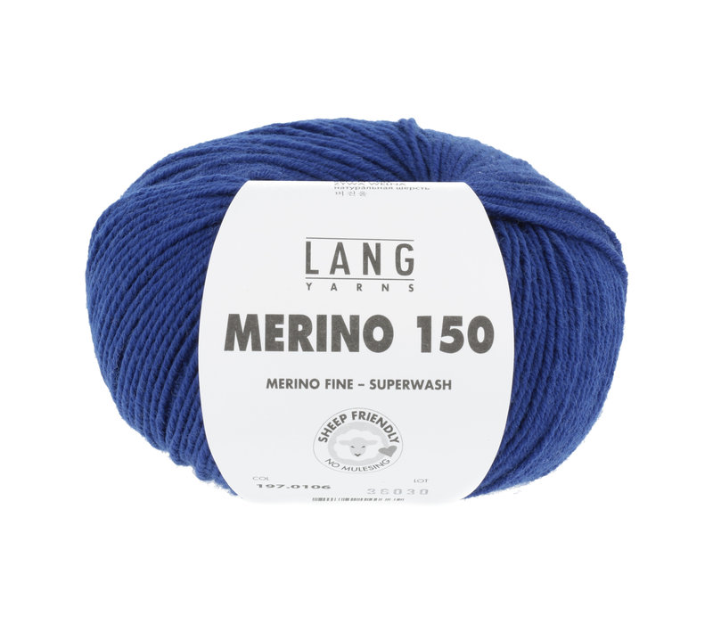Lang Yarns Merino 150 - 106 - Blauw