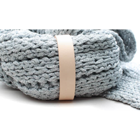 Leren Sjaallus met drukknoop (diverse kleuren)