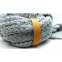 Leren Sjaallus met drukknoop (diverse kleuren)