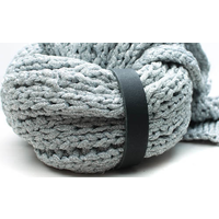 Leren Sjaallus met drukknoop (diverse kleuren)