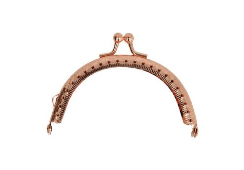 Portemonnee sluiting roze goud 8,5 cm