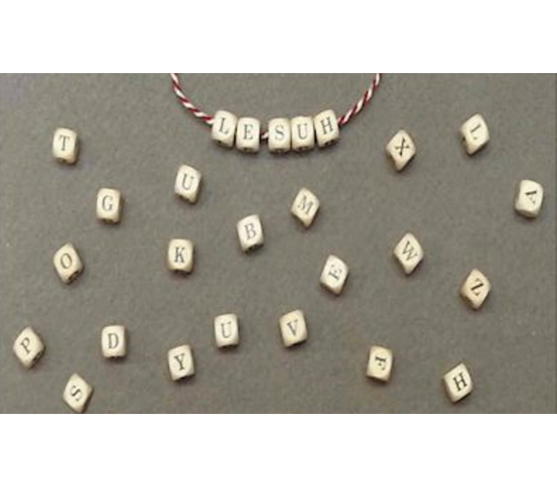 Houten Letterdobbelsteen