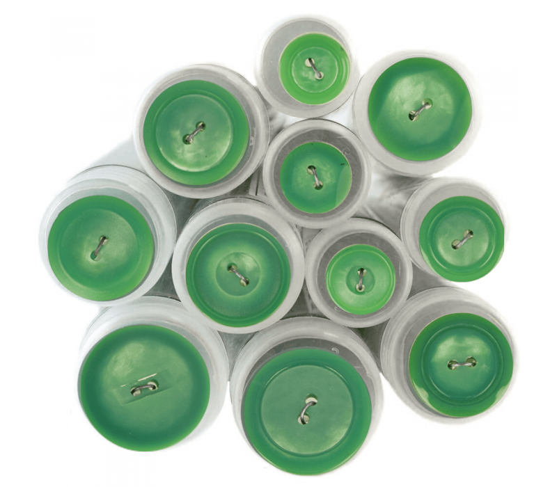 Gekleurde Knoop Groen 874