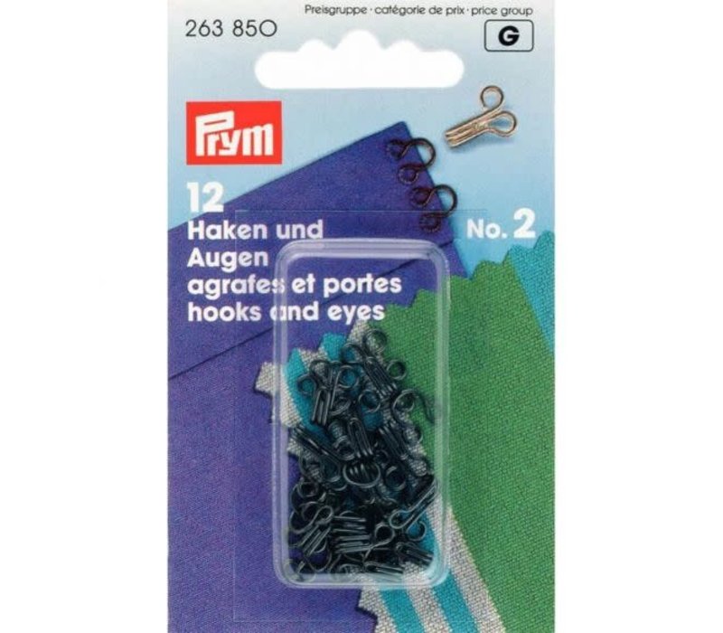 Prym Haken en Ogen Zwart