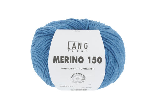 Lang Yarns Lang Yarns Merino 150 - 206 - Blauw