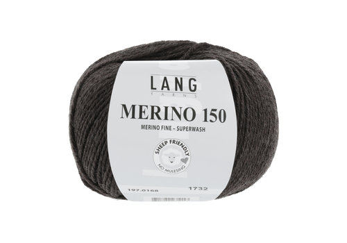 Lang Yarns Lang Yarns Merino 150 - 168 - Grijs Lang Yarns Lang Yarns Merino 150 - 168 - Grijs
