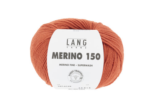 Lang Yarns Lang Yarns Merino 150 - 159 - Oranje Lang Yarns Lang Yarns Merino 150 - 159 - Oranje