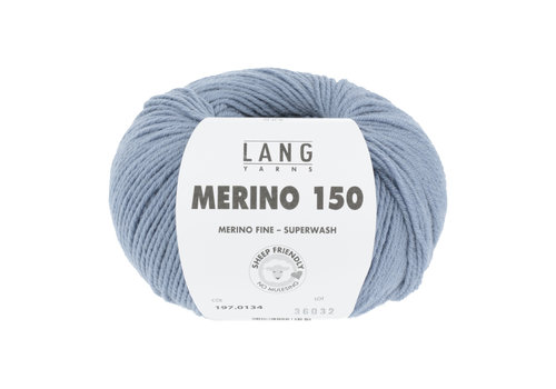Lang Yarns Lang Yarns Merino 150 - 134 - Blauw