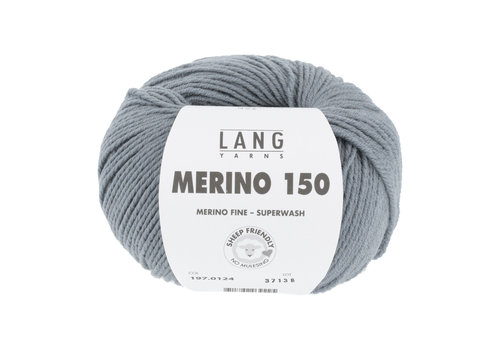 Lang Yarns Lang Yarns Merino 150 - 124 - Grijs Lang Yarns Lang Yarns Merino 150 - 124 - Grijs