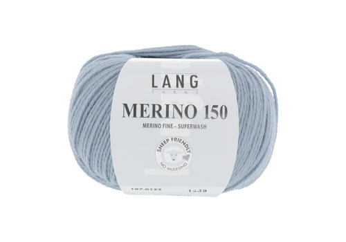 Lang Yarns Lang Yarns Merino 150 - 123 - Blauw