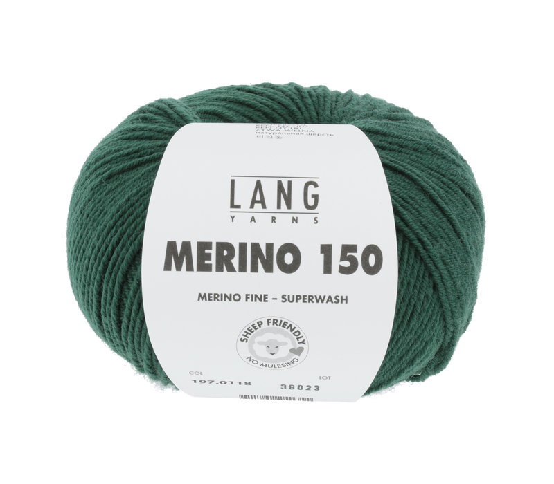 Lang Yarns Merino 150 - 118 - Groen