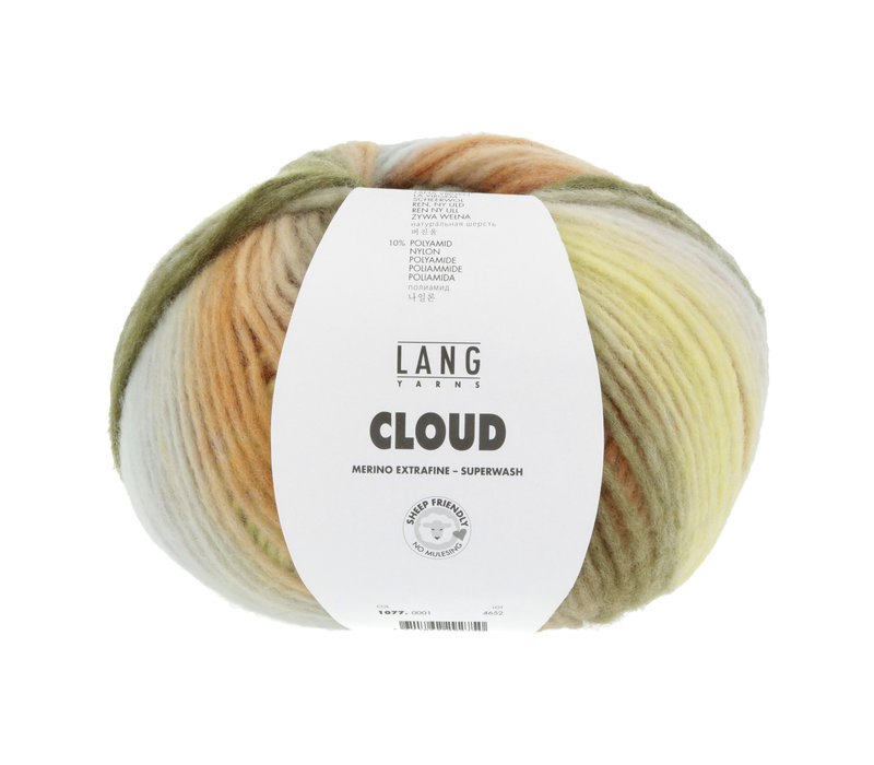 Lang Yarns Cloud - 1 - Bruin - Groen