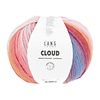 Lang Yarns Cloud - 3 - 90% merinowol (mulesing free) en 10% nylon - Roze - Oranje