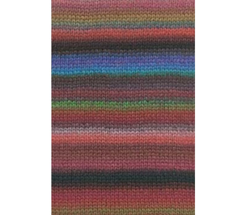 Lang Yarns Cloud - 5 - Rood - Blauw