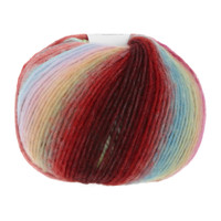 Lang Yarns Cloud - 5 - Rood - Blauw