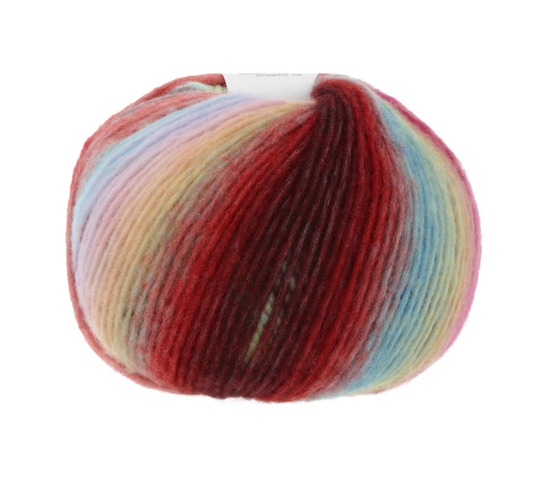 Lang Yarns Cloud - 5 - Rood - Blauw