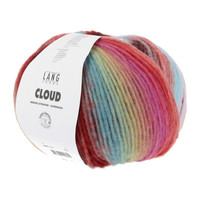 Lang Yarns Cloud - 5 - Rood - Blauw