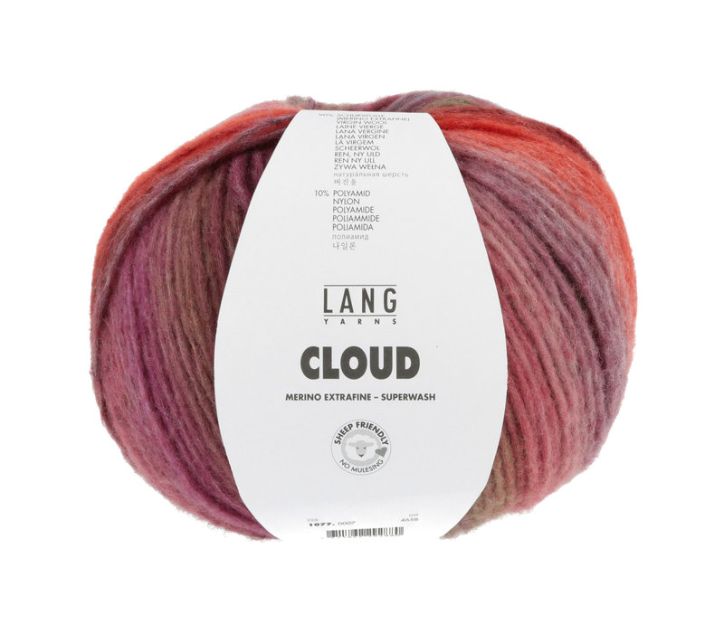 Lang Yarns Cloud - 7 - Rood - Paars
