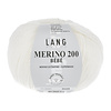 Lang Yarns Merino 200 Bebe - 301 - 100% merino wol (mulesing free) - Wit