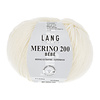 Lang Yarns Merino 200 Bebe - 302 - 100% merino wol (mulesing free) - Wit