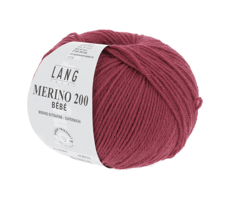 Lang Yarns Merino 200 Bebe - 362 - Rood