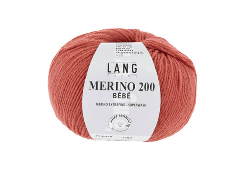 Lang Yarns Lang Yarns Merino 200 Bebe - 429 - 100% merino wol (mulesing free) - Oranje