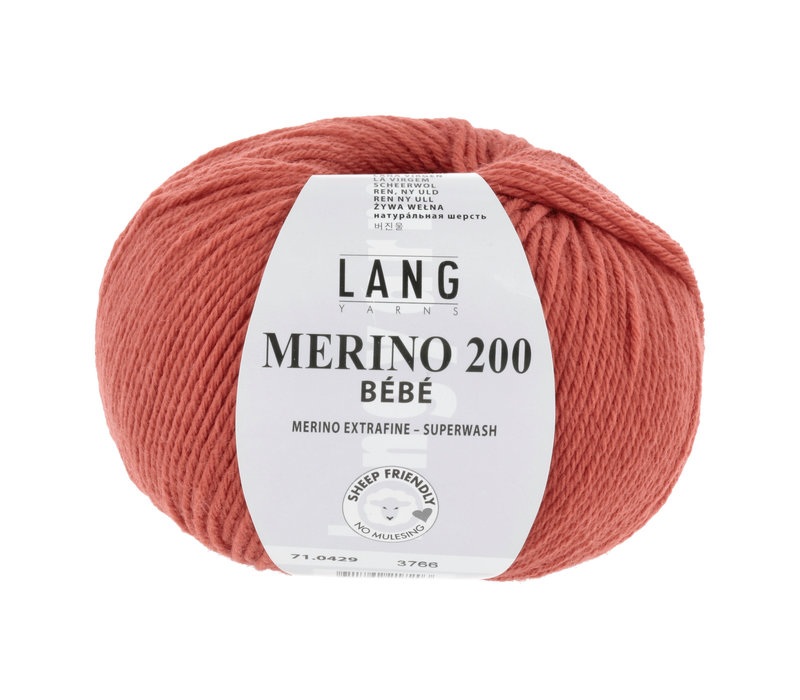 Lang Yarns Merino 200 Bebe - 429 - Oranje