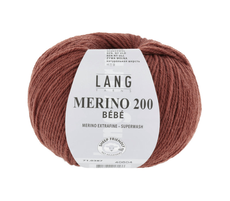 Lang Yarns Merino 200 Bebe - 387 - Rood