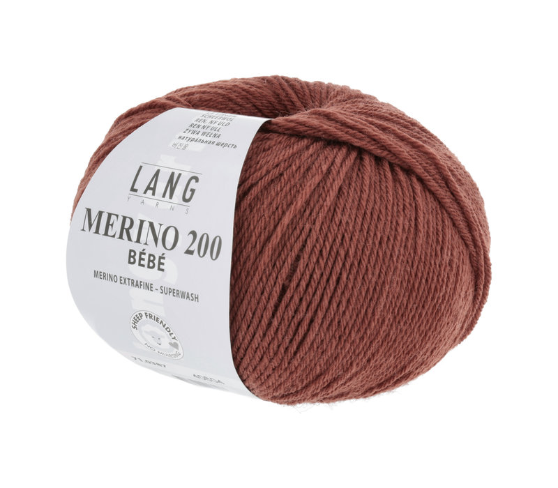 Lang Yarns Merino 200 Bebe - 387 - Rood