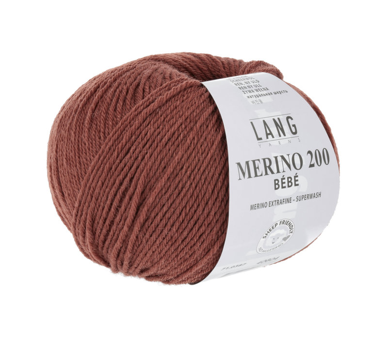 Lang Yarns Merino 200 Bebe - 387 - Rood