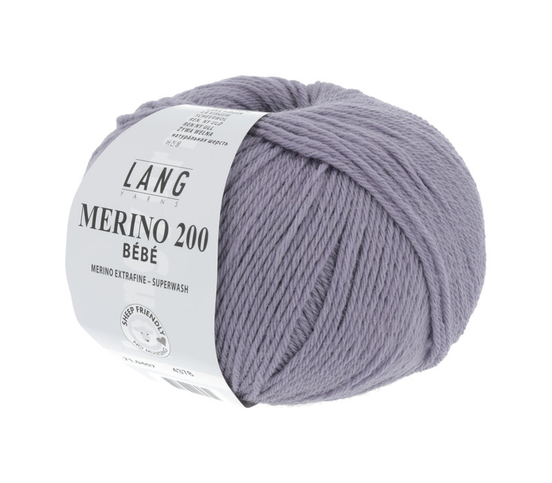 Lang Yarns Merino 200 Bebe - 407 - Paars