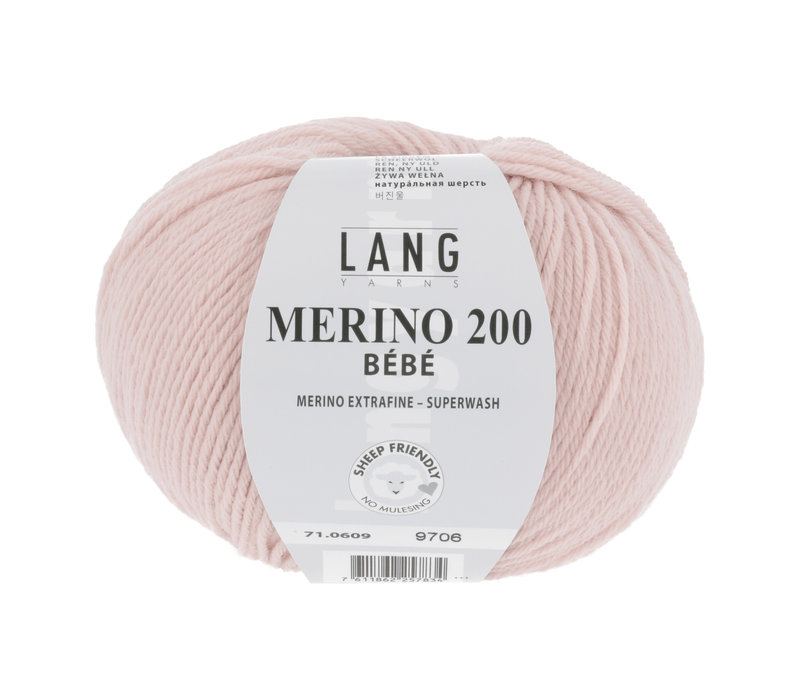 Lang Yarns Merino 200 Bebe - 609 - Roze