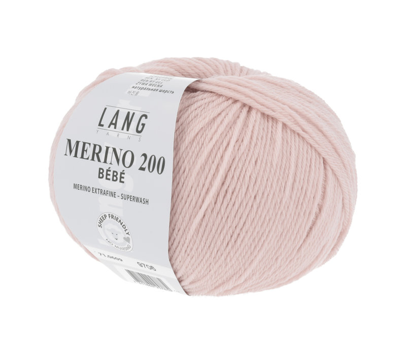 Lang Yarns Merino 200 Bebe - 609 - Roze