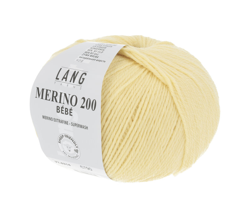 Lang Yarns Merino 200 Bebe - 314 - Geel