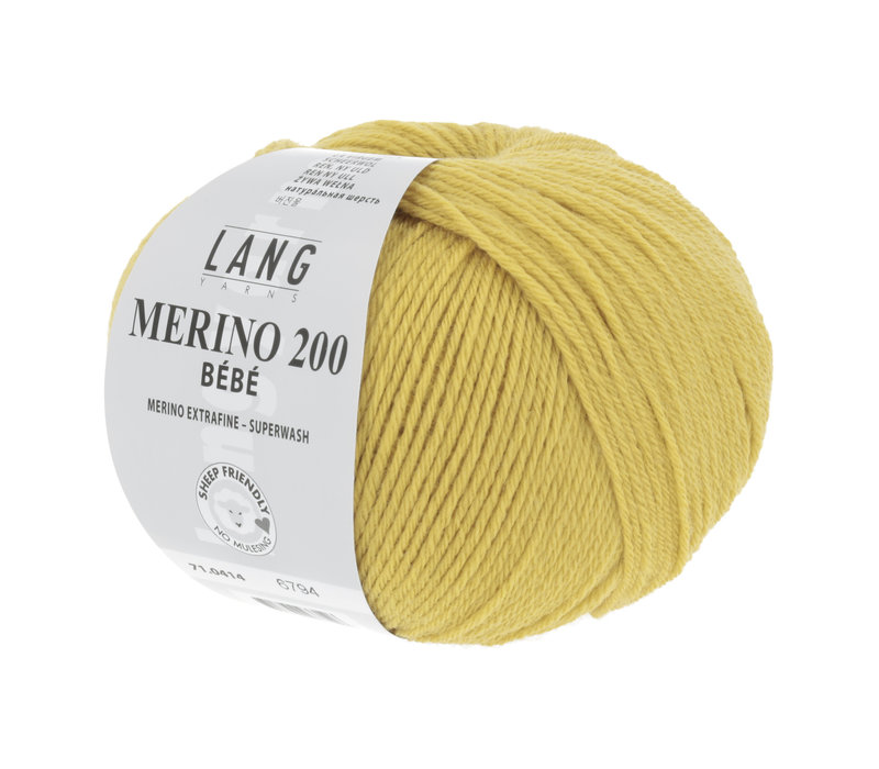 Lang Yarns Merino 200 Bebe - 414 - Geel