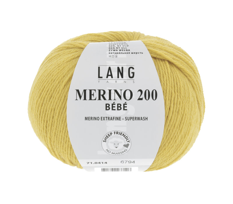 Lang Yarns Merino 200 Bebe - 414 - Geel