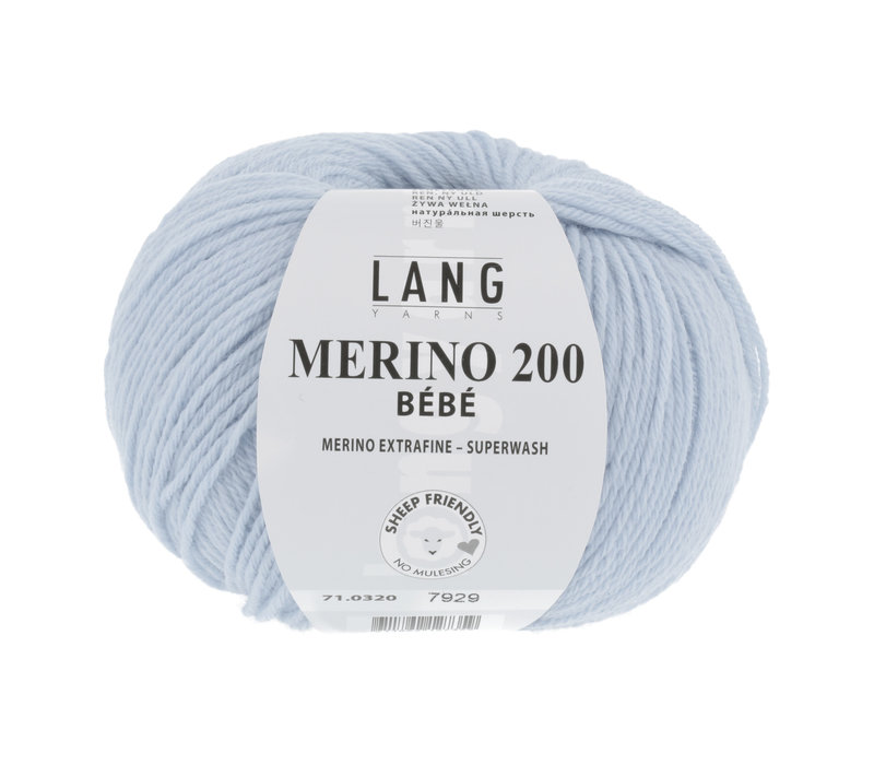 Lang Yarns Merino 200 Bebe - 320 - Blauw