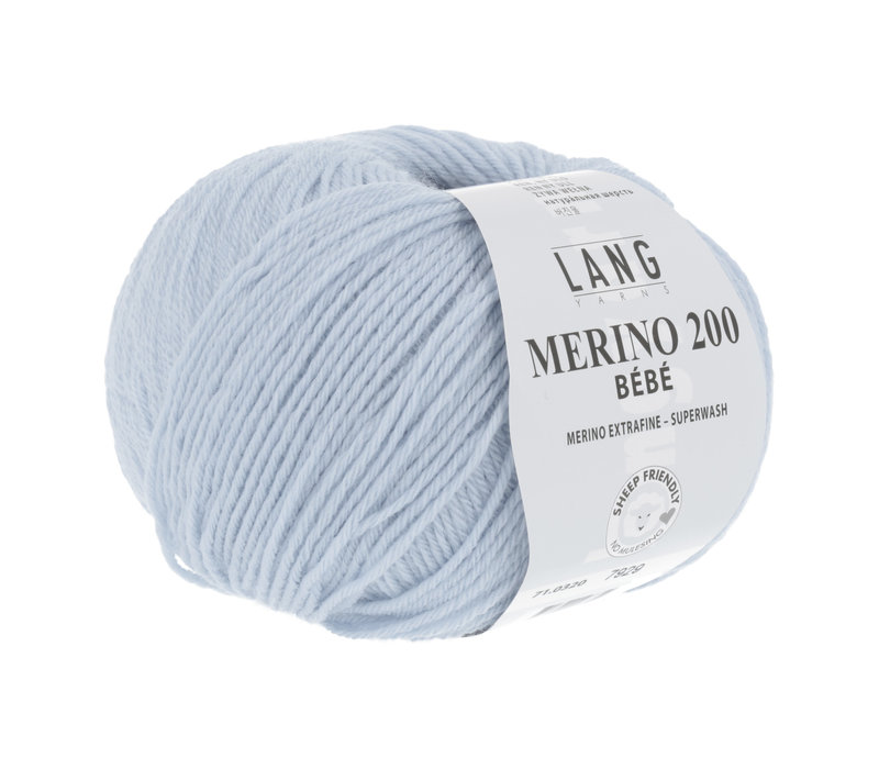 Lang Yarns Merino 200 Bebe - 320 - Blauw