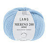 Lang Yarns Merino 200 Bebe - 372 - 100% merino wol (mulesing free) - Blauw