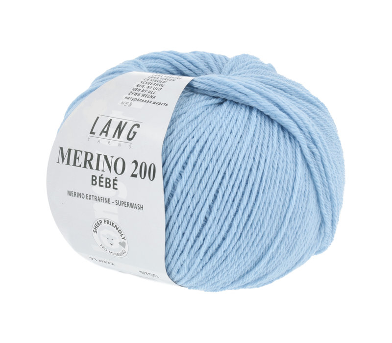 Lang Yarns Merino 200 Bebe - 372 - Blauw