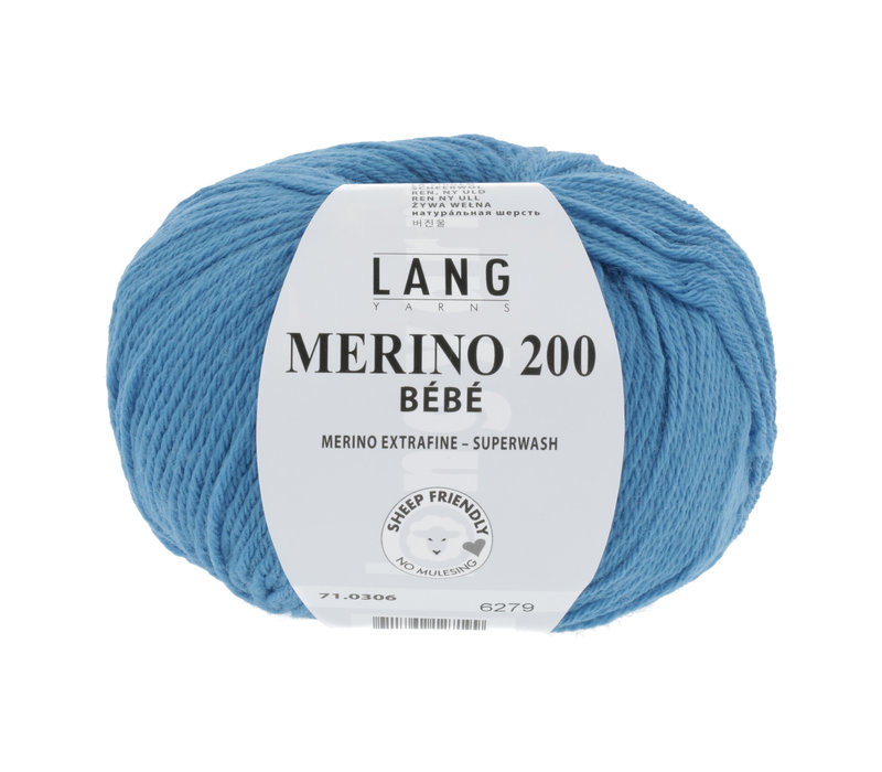 Lang Yarns Merino 200 Bebe - 306 - Blauw