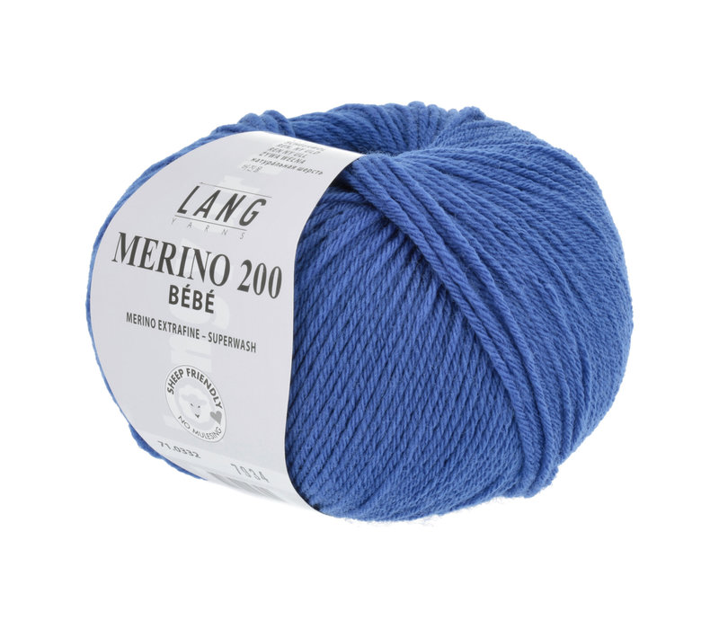 Lang Yarns Merino 200 Bebe - 332 - Blauw