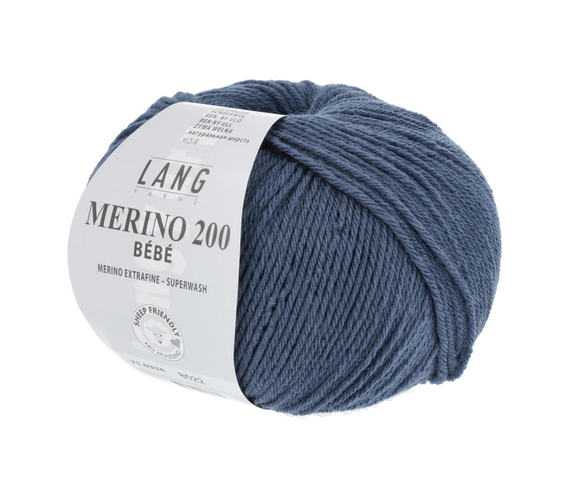 Lang Yarns Merino 200 Bebe - 334 - Blauw