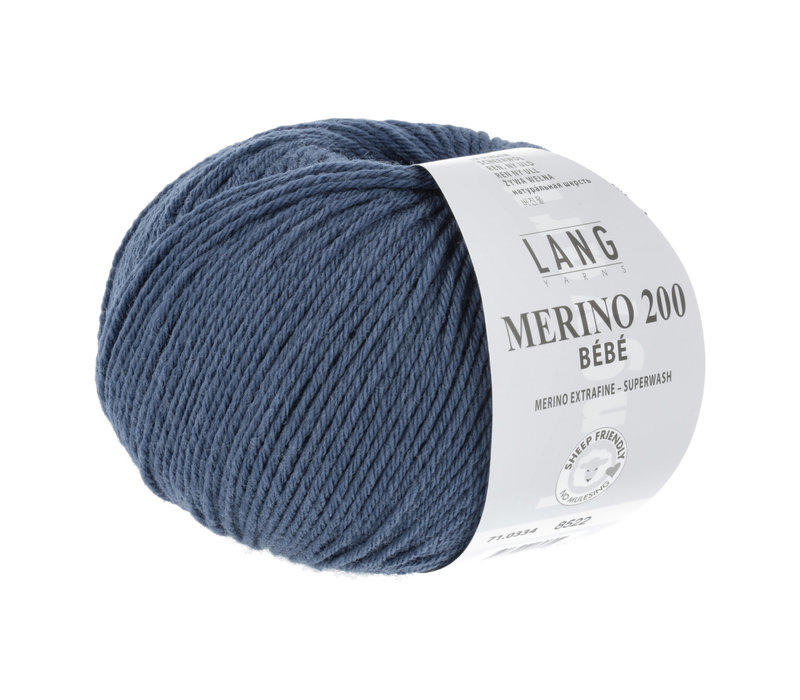 Lang Yarns Merino 200 Bebe - 334 - Blauw