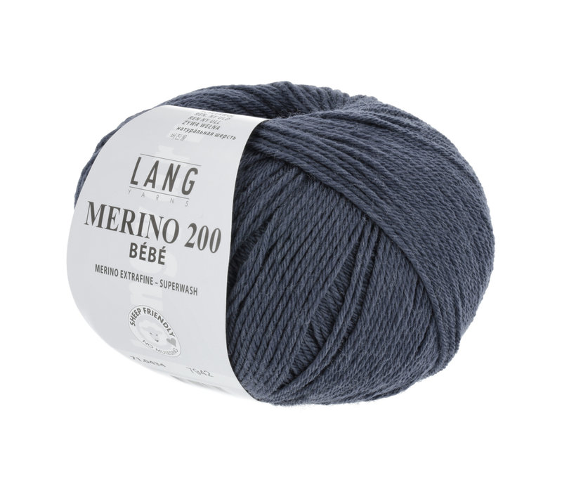 Lang Yarns Merino 200 Bebe - 434 - Blauw