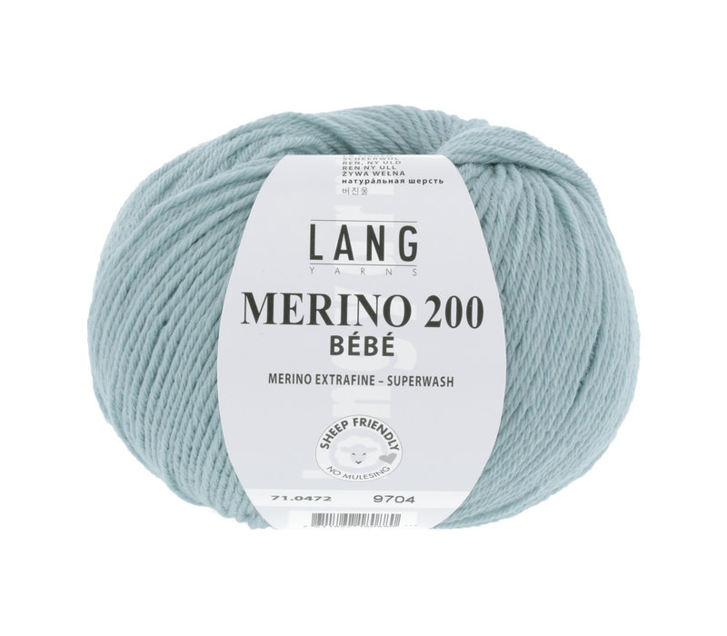 Lang Yarns Merino 200 Bebe - 472 - Blauw