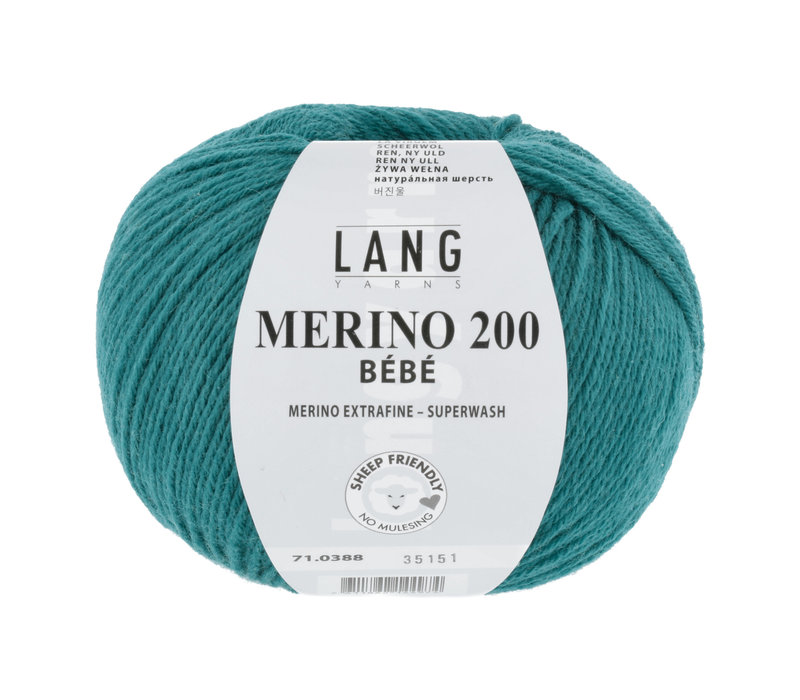 Lang Yarns Merino 200 Bebe - 388 - Blauw