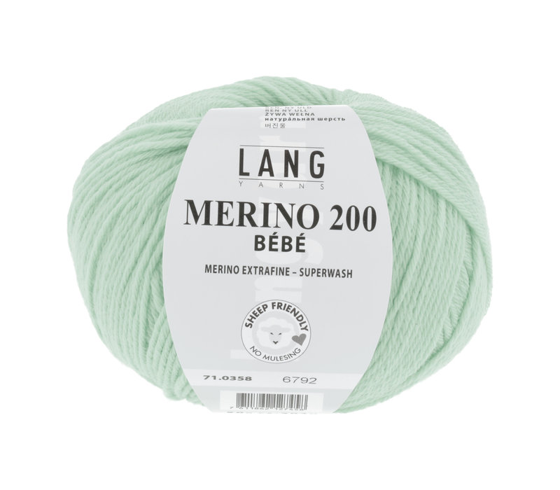 Lang Yarns Merino 200 Bebe - 358 - Groen