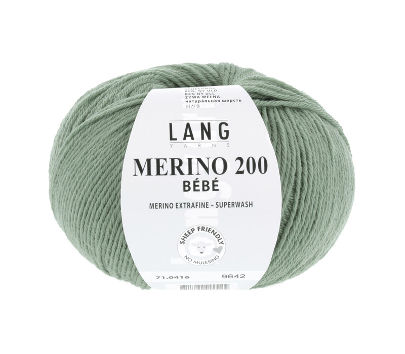 Lang Yarns Merino 200 Bebe - 416 - Groen